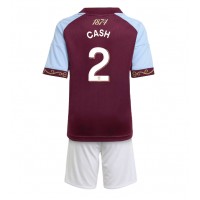 Stroje piłkarskie Aston Villa Matty Cash #2 Koszulka Podstawowej dla dzieci 2025-26 Krótki Rękaw (+ szorty)